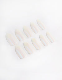 Pearl Iridescent Press On Nails - link has visual effect only