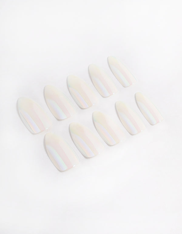 Pearl Iridescent Press On Nails