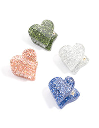 Acrylic Mini Hearts 4-Pack Claw - link has visual effect only