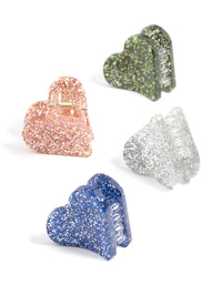 Acrylic Mini Hearts 4-Pack Claw - link has visual effect only