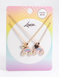 Kids Rainbow Daisy BFF Necklace Pack - link has visual effect only