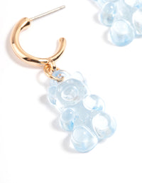 Blue Lolly Bear Earrings - link has visual effect only