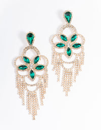 Gold Mini Statement Glam Drop Earrings - link has visual effect only