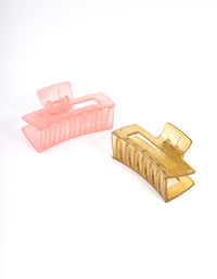 Olive Plastic Cut Out Rectangle Claw Pack - link has visual effect only