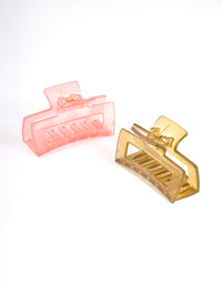 Olive Plastic Cut Out Rectangle Claw Pack - link has visual effect only