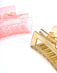 Olive Plastic Cut Out Rectangle Claw Pack - link has visual effect only