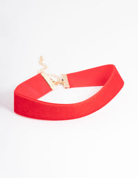 Red Velvet 22mm Choker - link has visual effect only