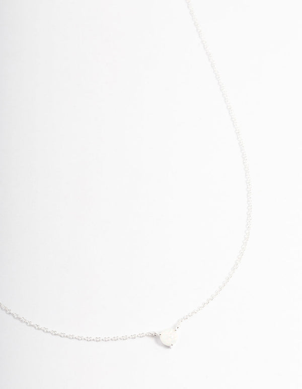 Sterling Silver Round Open Pendant Necklace