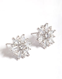 Silver Snow Flake Stud Earrings - link has visual effect only