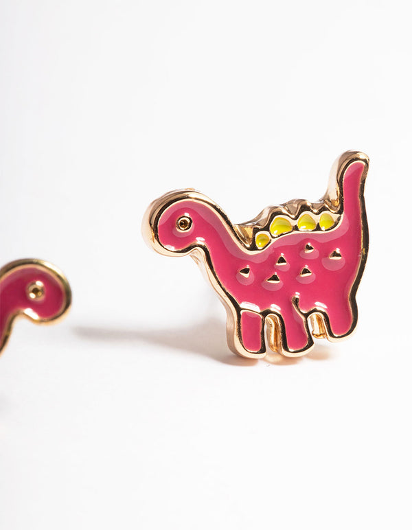 Gold Dinosaur Stud Earrings Lovisa