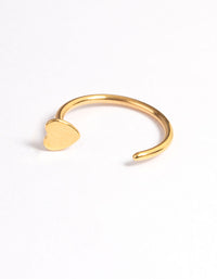 Gold Plated Surgical Steel Heart & Yin Yang Nose Pack - link has visual effect only