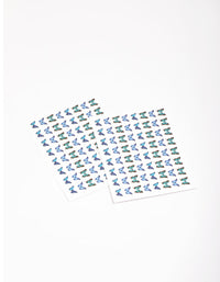 Blue Butterfly Nail Stickers - link has visual effect only