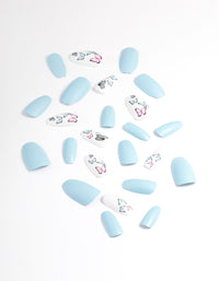 Blue Butterfly Press On Nails - link has visual effect only