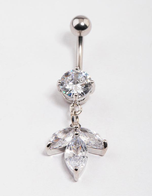 Surgical Steel Petal Drop Belly Ring