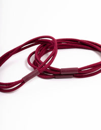 Maroon Multi Hair Tie Pack - link has visual effect only