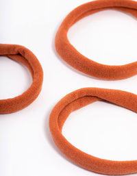 Orange Fabric Hair Tie Pack - link has visual effect only