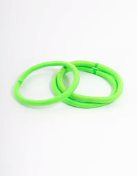 Green Fabric Classic Hair Tie Pack - link has visual effect only