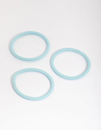 Blue Fabric Classic Hair Tie Pack - link has visual effect only