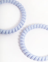 Blue Plastic Narrow Hair Spiral Pack - link has visual effect only