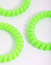 Green Plastic Large Hair Spiral Pack - link has visual effect only