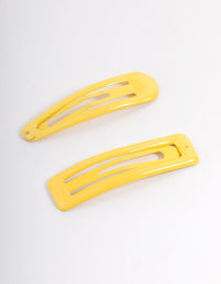 Coated Yellow Mixed Bubble Snap Clip Pack - link has visual effect only