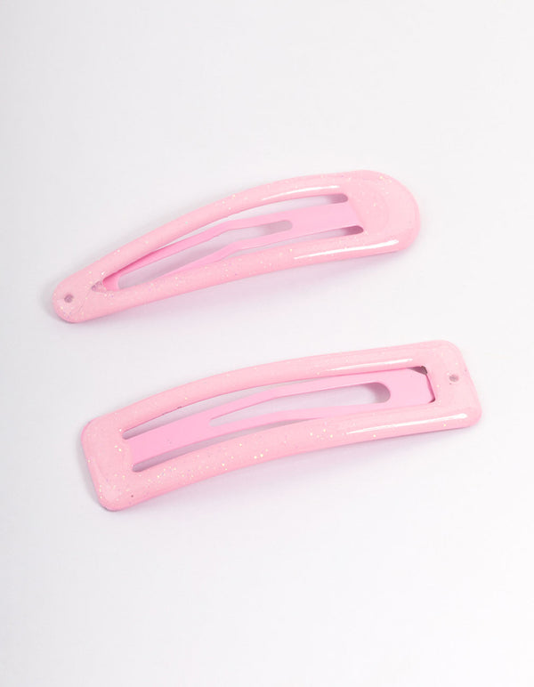 Coated Pink Mixed Bubble Snap Clip Pack