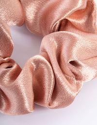 Blush Fabric Satin Scrunchie - link has visual effect only