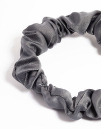 Gunmetal Fabric Narrow Scrunchie - link has visual effect only