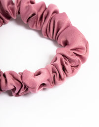 Blush Fabric Narrow Scrunchie - link has visual effect only