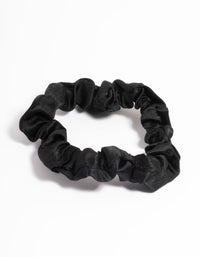 Black Fabric Narrow Scrunchie - link has visual effect only