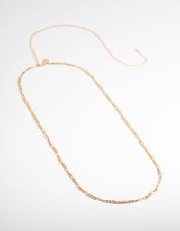 Gold Figaro Waist Chain - link has visual effect only