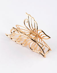 Gold Detail Butterfly Claw Clip - link has visual effect only