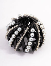 Coated Black Diamante & Pearl Pony Cover - link has visual effect only