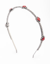 Gunmetal Square Stone Cupchain Headband - link has visual effect only