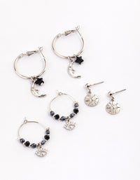 Silver Cross Celestial Earrings Pack - link has visual effect only