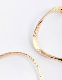 Gold Wavy Hammered Cuff Bracelet Pack - link has visual effect only