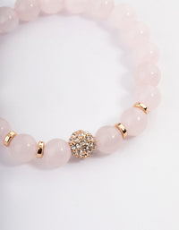 Stone Quartz Bead Bracelet - link has visual effect only