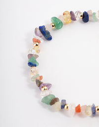 Stone Semi Precious Chip Wrap Bracelet - link has visual effect only