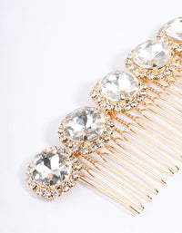 Gold Crystal Halo Jewel Comb - link has visual effect only