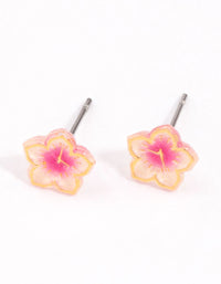 Gold Mini Frangipani Stud Earrings - link has visual effect only