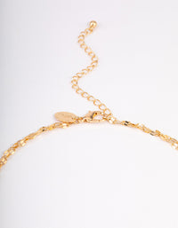 Gold Glistening Tassel Necklace - link has visual effect only