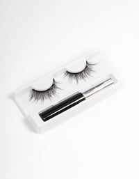 Black Spikey Magnetic Fake Eyelashes - link has visual effect only