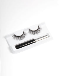 Black Soft Natural Magentic Fake Eyelashes - link has visual effect only