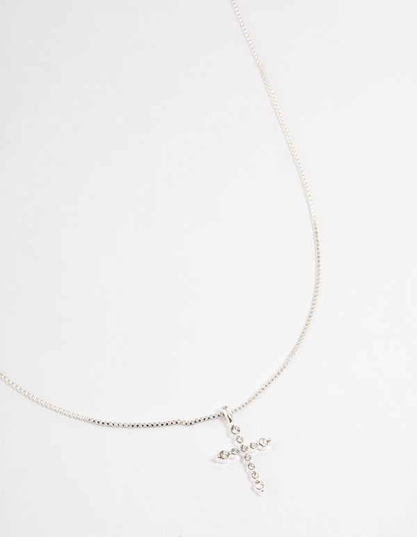 Silver Elegant Cross Necklace