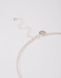 Silver Solid Disc Necklace - link has visual effect only