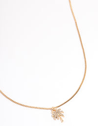 Gold Bling Palm Tree Necklace - link has visual effect only