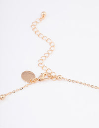 Gold Bold Heart Necklace - link has visual effect only