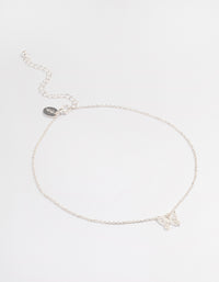 Silver Butterfly Choker - link has visual effect only