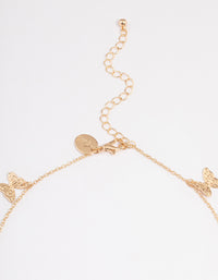 Gold Floating Butterfly Necklace - link has visual effect only