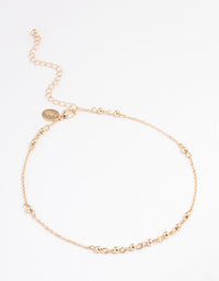 Gold Ball Chain Choker - link has visual effect only